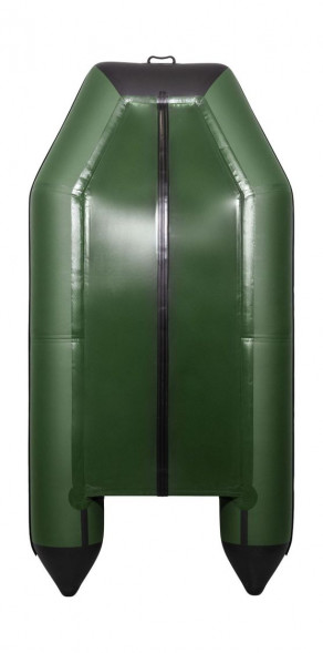 Надувная лодка ПВХ, АКВА 2900 слань-книжка киль, зеленый/черный