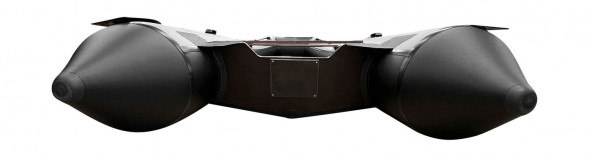 Надувная лодка ПВХ, RiverBoats RB 390, AL, черно-серый