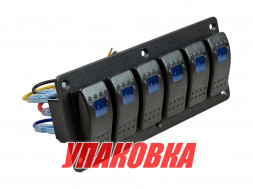 Панель бортового питания 6 переключателей (упаковка из 4 шт.)