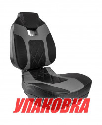 Кресло складное мягкое Marine Rocket, цвет черный/серый (упаковка из 6 шт.)