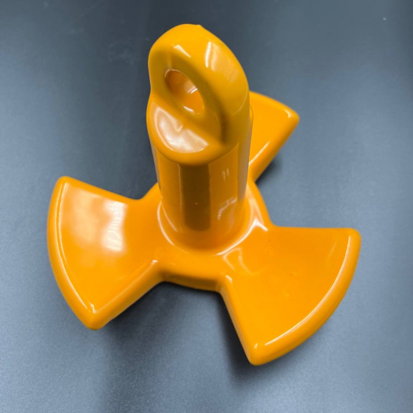 Якорь речной 3-х лепестковый (Оранжевый) с ПВХ покрытием 4.5кг (Allshine)