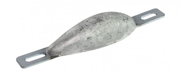 Анод алюминиевый для корпуса судна, 177x56x35 мм