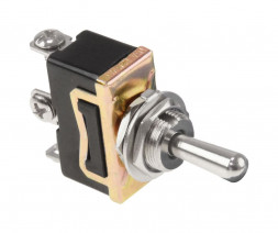 Тумблер трехпозиционный (ON)-OFF-(ON) 12 В/15А 3P