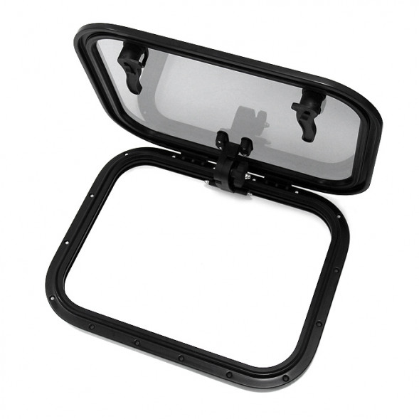 Люк палубный распашной Альбатрос 572x457 (черное исполнение)