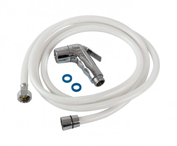 Лейка душа пластиковая хромированая, шланг 2.5 м (упаковка из 5 шт.)