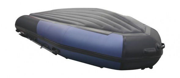 Надувная лодка ПВХ, Хантер 400 Про Спорт НДНД, синий/карбон