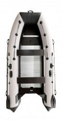 Надувная лодка ПВХ, RiverBoats RB 410, AL, черно-серый