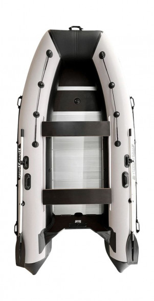 Надувная лодка ПВХ, RiverBoats RB 410, AL, черно-серый