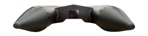 Надувная лодка ПВХ, RiverBoats RB 410, AL, черно-серый