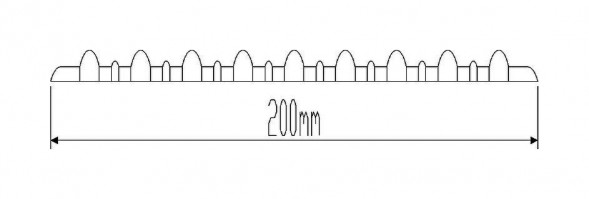 Лента дублирующая тип j1, черная, 200 мм