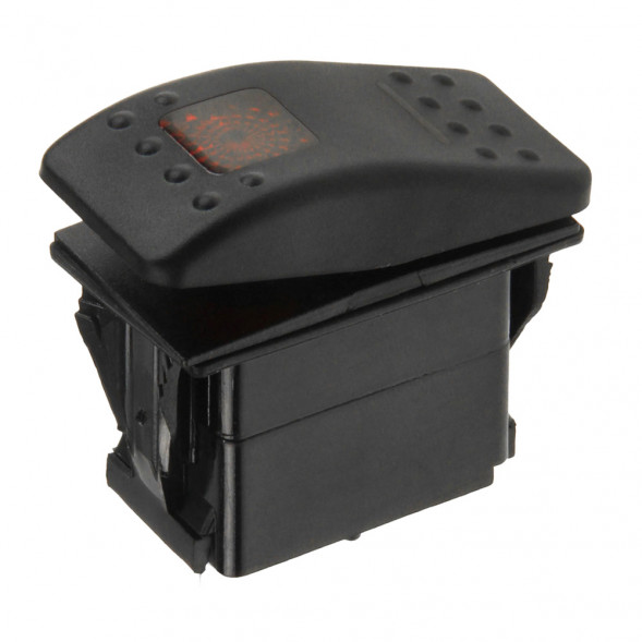 Переключатель двухпозиционный Skipper ON-ON 12В 20А, 7 контактов, с подсветкой