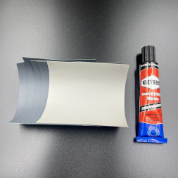 Ремкомплект лодки ПВХ (клей «KLEYBERG» 30мл,5 латок, серый)