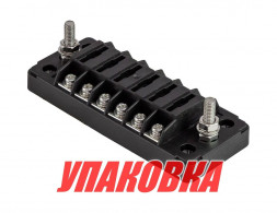 Блок на 6 предохранителей с общими шинами (+/-), Marine Rocket (упаковка из 10 шт.)