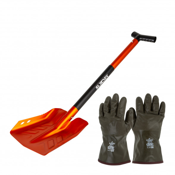 COMBO: перчатки SHOWA 282 (размер M) + Лопата с пилой Sledex+SHOWA M