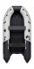 Надувная лодка ПВХ, Ривьера Компакт 3800 НДНД Комби, светло-серый/черный