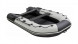 Надувная лодка ПВХ, Ривьера Компакт 3800 НДНД Комби, светло-серый/черный