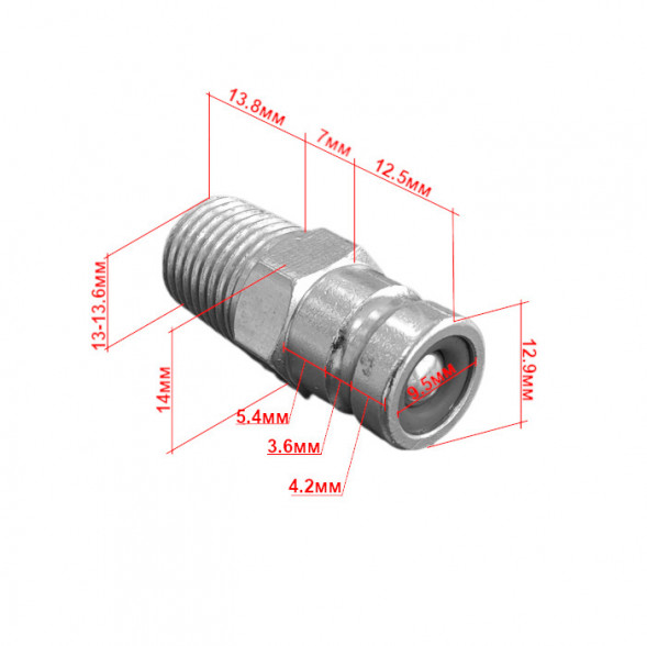 Адаптер топливный SUNFINE тип Suzuki, Mercury, Tohatsu 65740-99100 (Замена EASTERNER C14527)