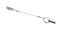 Палец-фиксатор быстросъемный с кольцом и тросиком, 6*34 мм