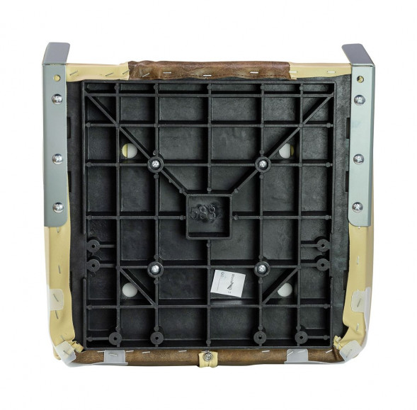 Кресло складное мягкое, обивка винил, цвет песочный/коричневый, Marine Rocket