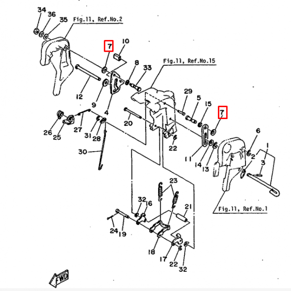 Шайба подвески (S) Yamaha 40-50 (90202-12M01-00) (Yamaha)