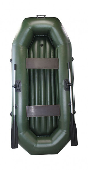 Надувная лодка ПВХ UREX 240У НД, зеленая