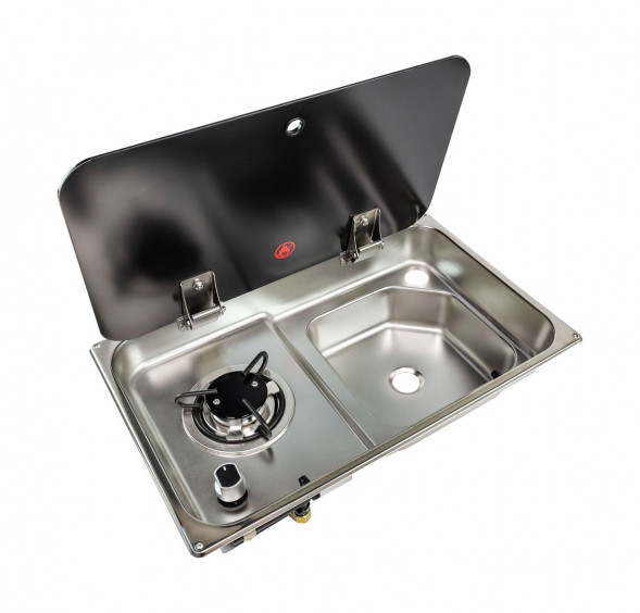 Плита газовая с мойкой, стеклянная крышка, Marine Rocket (упаковка из 2 шт.)