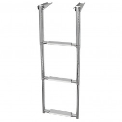 Трап телескопический складной, 3 серых ступени (ширина 310 мм.)