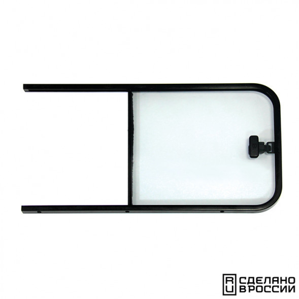 Форточка накладная со сдвижным стеклом, правая 607x334