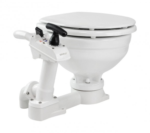Унитаз с ручной помпой (Compact), SeaFlo