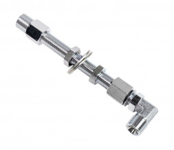 Фитинг L - образный 3/8"  для сквозного монтажа гидравлического шланга через переборку, Sea First