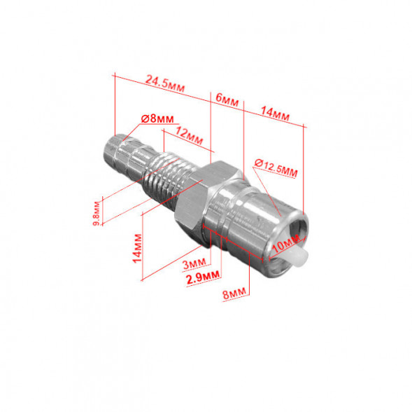 Адаптер топливный SUNFINE для моторов TOHATSU, 8мм, 3B2-70260-1 (замена EASTERNER C14709T)