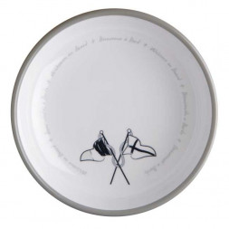 Тарелка небьющаяся суповая &quot;Welcome on board&quot;, 18 см, 6 шт