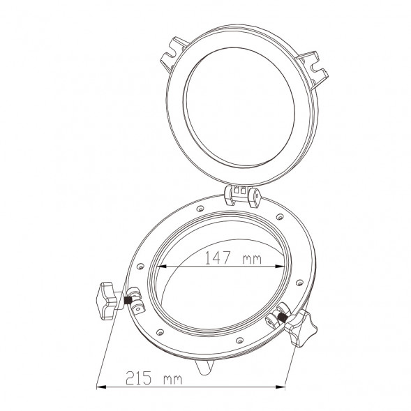 Иллюминатор SeaFlo 147 (215) мм