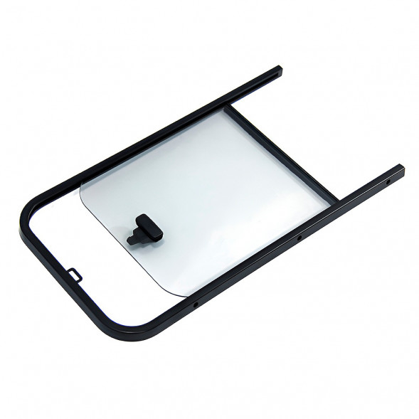 Форточка накладная со сдвижным стеклом, левая 607x334