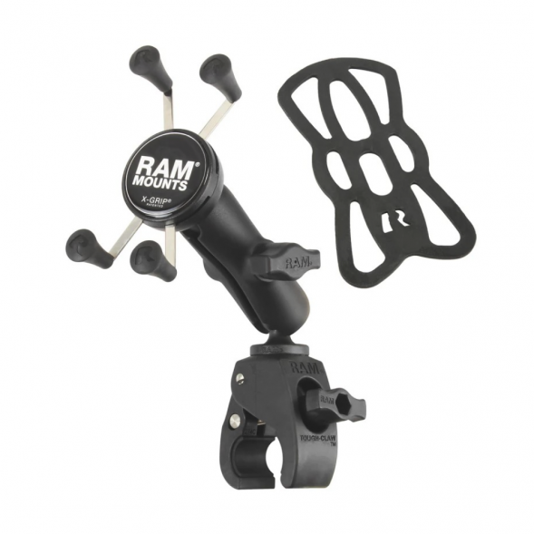 Крепление для телефона RAM струбцина малая, муфта 95 мм, шары 25 мм
