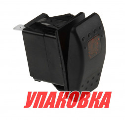Переключатель трехпозиционный ON-OFF-ON 12 В/20А 4Р с подсветкой (упаковка из 25 шт.)