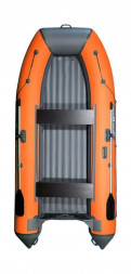 Надувная лодка ПВХ, RiverBoats RB 330 НДНД, серо-оранжевый