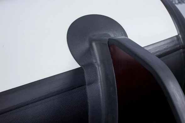 Надувная лодка ПВХ, RiverBoats RB 330 НДНД, серо-оранжевый