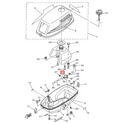 Топливный кран YAMAHA 3; SEAPRO T3 (3A-24500-00; 6L5-24500) (PREMARINE)