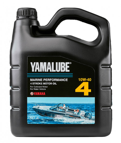 Минеральное масло Yamalube 4, SAE 10W-40, для 4Т ПЛМ, 4 л