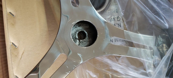 Рулевое колесо Osculati, диаметр 350 мм, цвет черный, уцененное