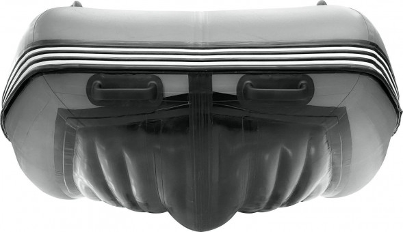 Надувная лодка ПВХ, Шерпа 430 JET, разъемный транец, фартук носовой,  серый