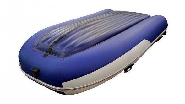 Надувная лодка ПВХ, STELS 375 Аеро НДНД, синий/белый