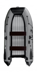 Надувная лодка ПВХ, RiverBoats RB 330 НДНД, черно-серый
