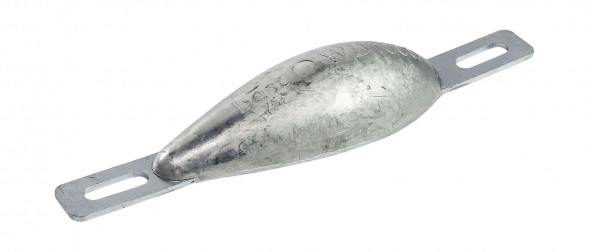 Анод цинковый для корпуса судна, 177x56x35 мм (упаковка из 10 шт.)