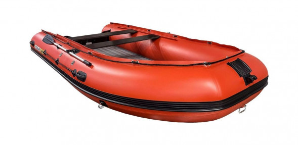 Надувная лодка ПВХ, SOLAR-420 К (Оптима), оранжевый
