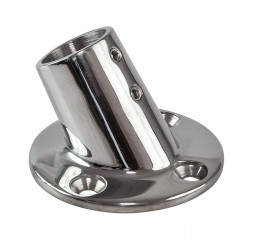 Основание стойки леера 1&quot;(25,4 мм), 60 град, круглое