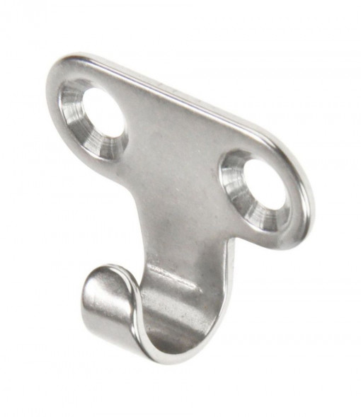 Крючок для одежды 32х12х1.5 мм, нержавеющий