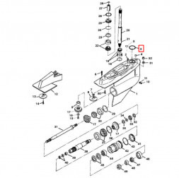 Кольцо резиновое MERCRUISER ALPHA/BRAVO (25-33465) (Quicksilver)