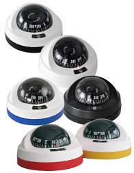 Компас «Aries», красный с белым